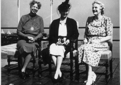 Eleanor Roosevelt, Princess Alice, and Clementine Churchill at Quebec Canada for conference