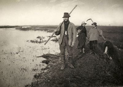 "Coming home from the marshes " by Peter Henry Emerson, 1886